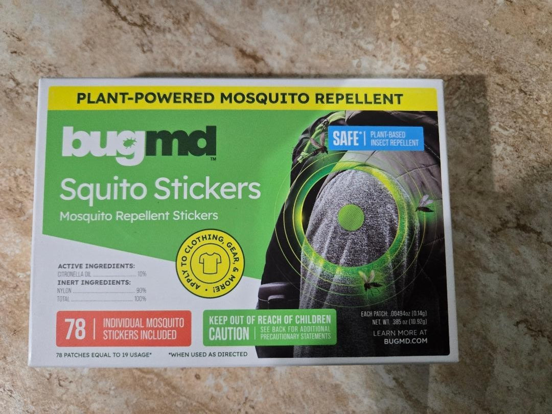 BugMd Squito Stickers | Citronella Scented Stickers | Outdoor Use | Kid Friendly gallery