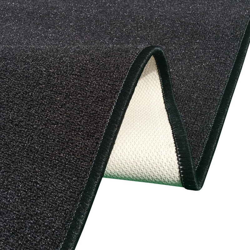 Custom Size SOLID BLACK Stair Hallway Runner Rug Non Slip Rubber Back gallery