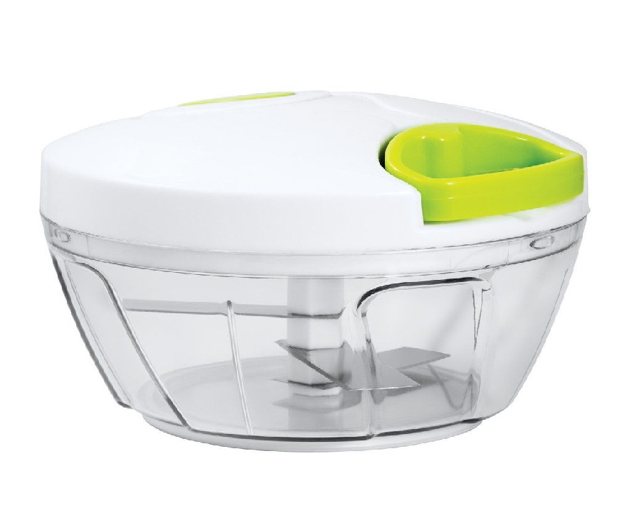 Hand-Powered Vegetable Chopper Set with Stainless Steel Blades, 450ml Capacity gallery
