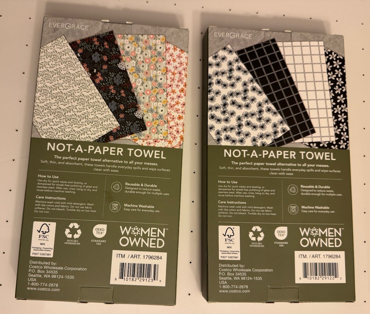 2-EverGrace Not-A-Paper Towel Reusable Towels 12-pack Each 13"x8.5" NEW gallery