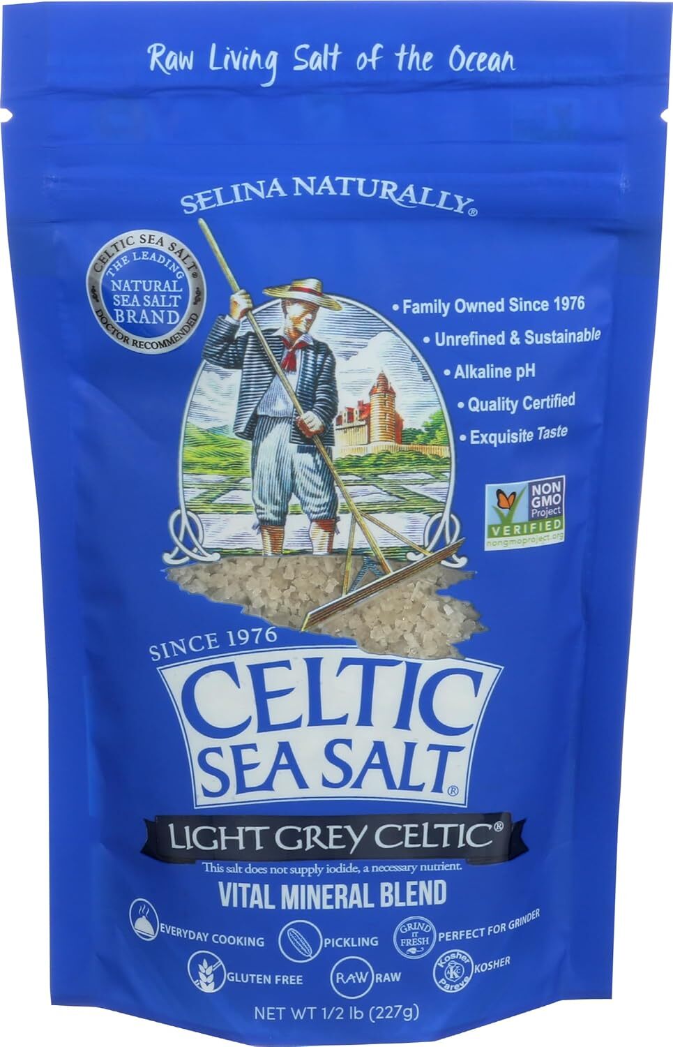 Celtic Sea Salt Light Grey Pouch 8.0 OZ (Pack of 1) gallery