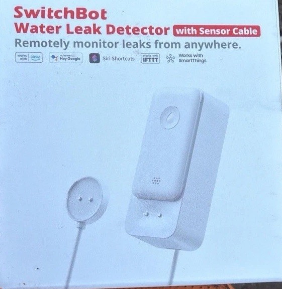 SwitchBot Water Leak Detector White Remote Monitoring Alexa Google Siri IFTTT gallery