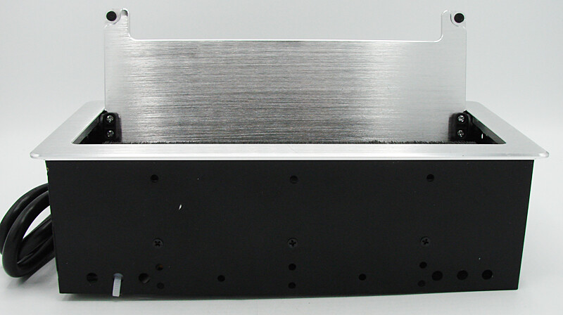 Pop Up Flip Up Recessed Power Outlet Box for Tables Desks 4x A/C - USB-A - USB-C gallery