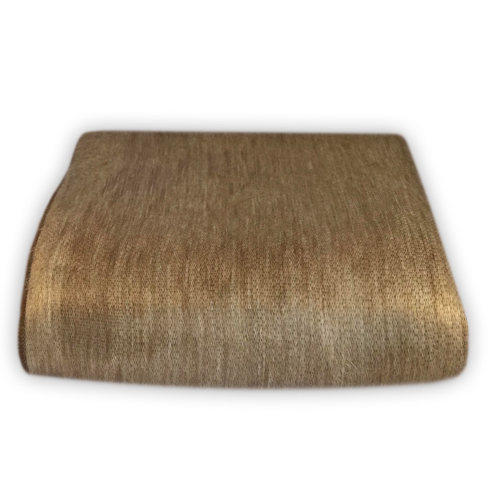 SOFT & WARM PALE GOLD TAN ALPACA LLAMA WOOL BLANKET PLAID THROW QUEEN gallery