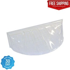 Window Well Cover Plastic Heavy-Duty Clear 19×15 in Basement Protector Durable