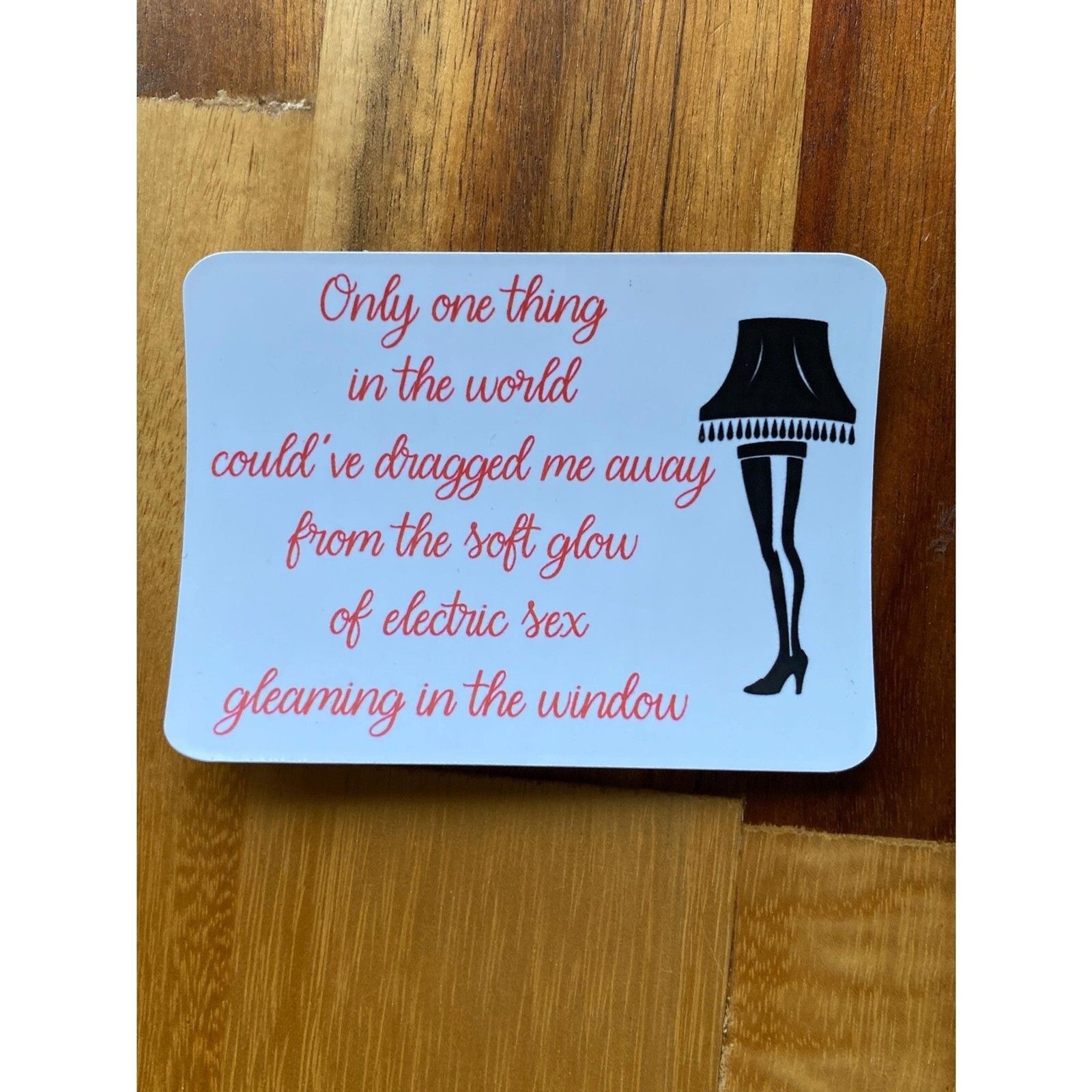 A Christmas Story Sticker Set (4) Ralphie Waterproof Movie Inspired Leg Lamp gallery