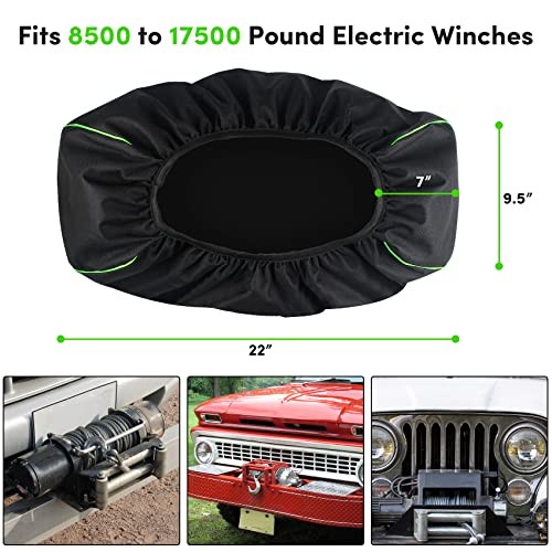 Winch Cover,Winch Cover Waterproof,Heavy Duty 600D Oxford Fabric Dust-Proof gallery