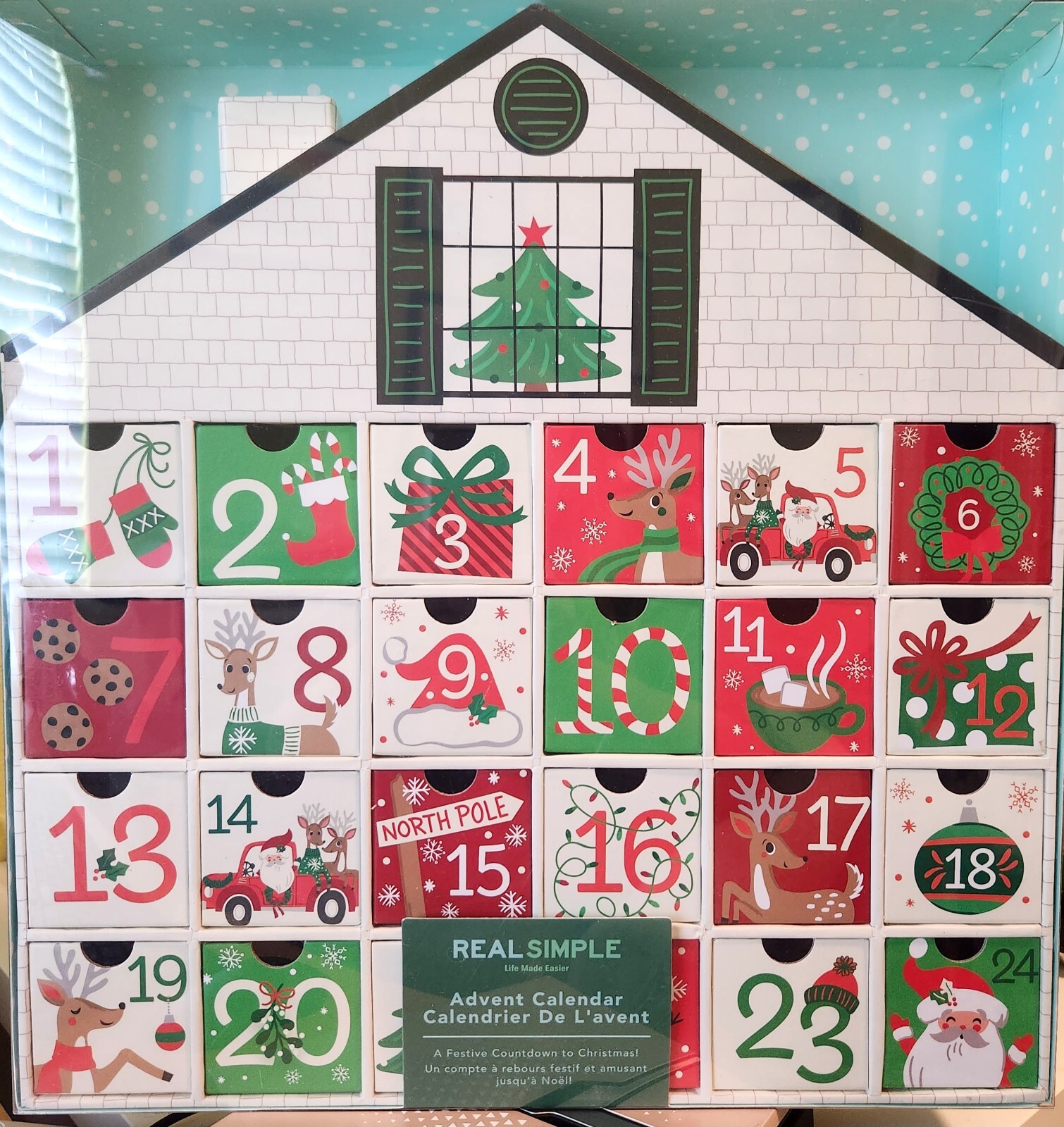 Customizable 24 Drawer House Shaped Advent Calendar Countdown to Christmas! 🎄 gallery