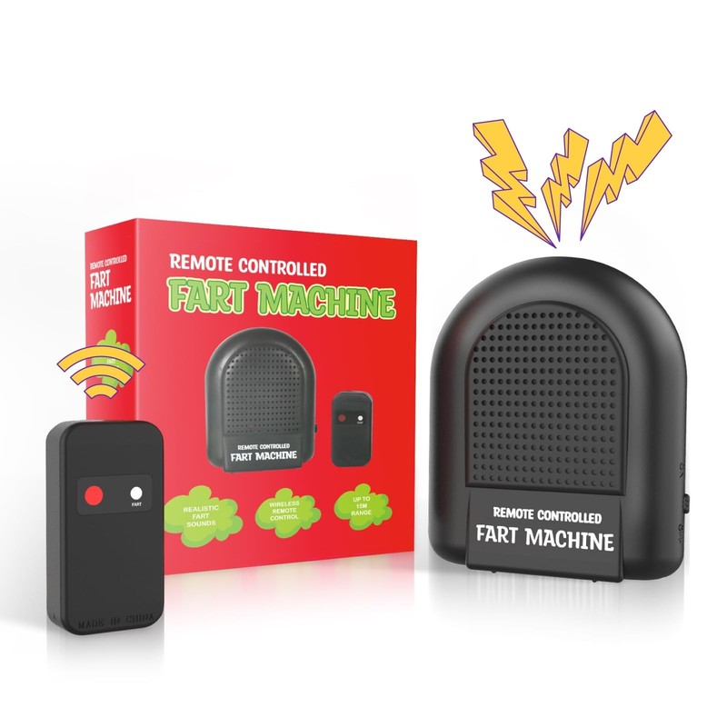 Remote-Controlled Fart Machine - Pocket-Sized Prank Toy for April Fools' Day, Fu gallery