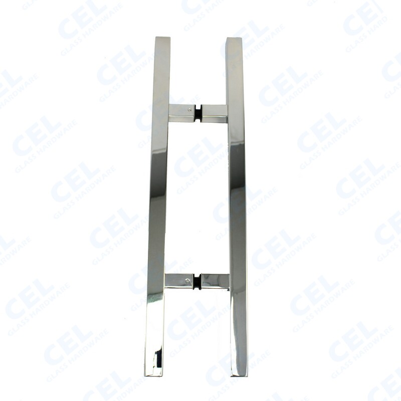 CEL Square Ladder Pull Back-to-Back Entry Door Handle, stainless steel 304
