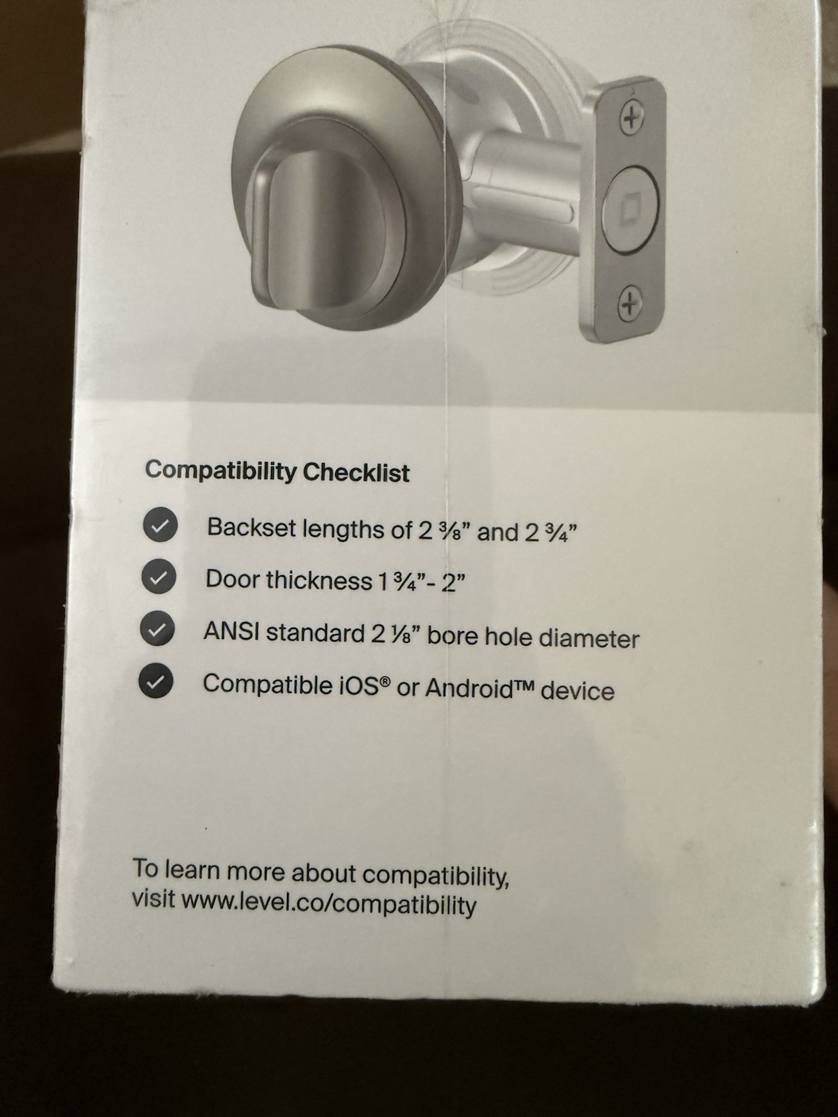 Level Touch Edition Model B2 C-L12U Invisible Smart Door Lock Satin Nickel NEW! gallery