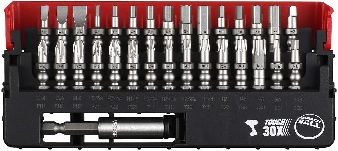 VESSEL IMPACT BALL™ Torsion Bit 30+1 PC. Set in SLIDE CASE No.IB31P02U gallery