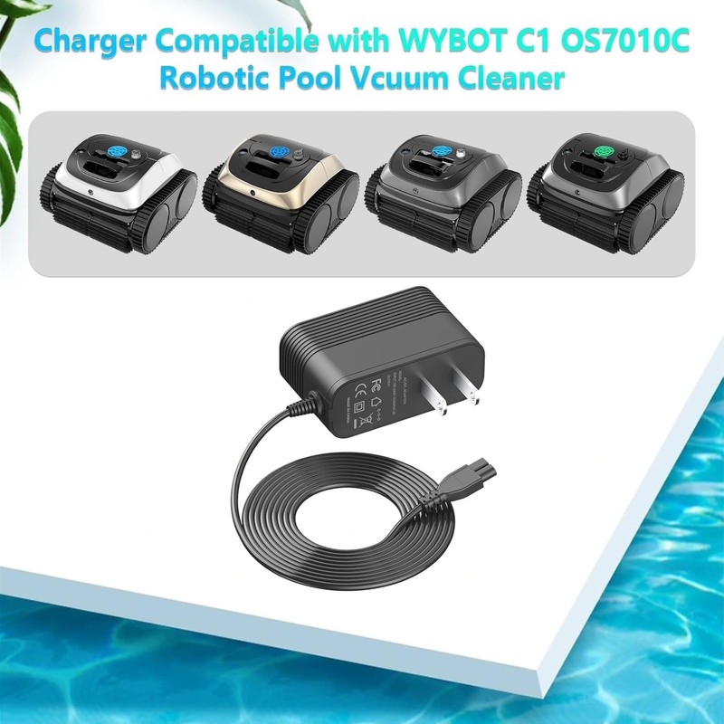Fast Charge Replacement Charger for WYBOT C1 OS7010C Pool Vacuum gallery
