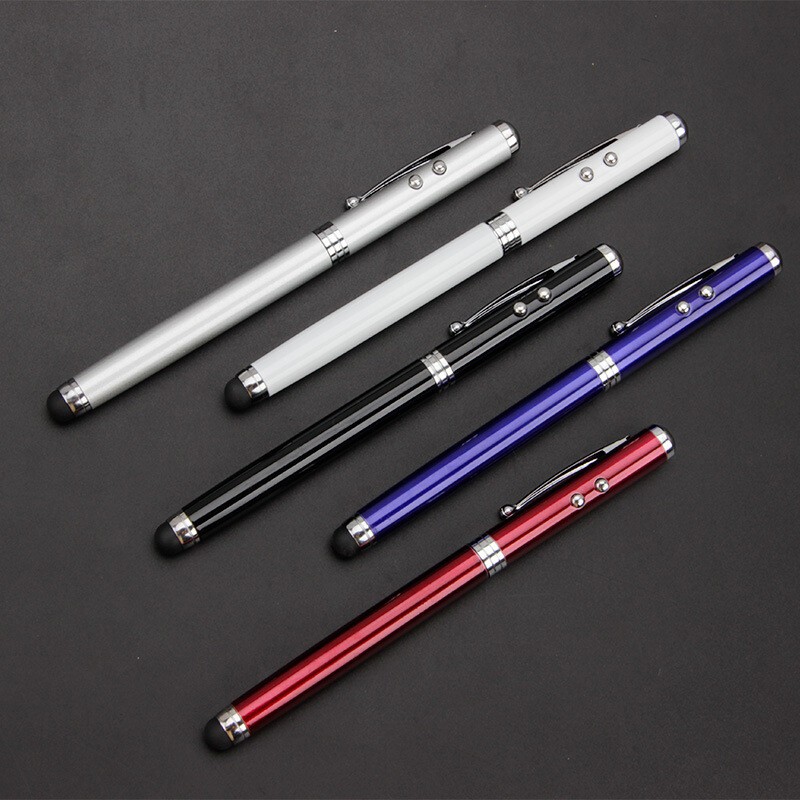 4-in-1 Capacitive Touch Screen Stylus Ballpoint Pen LED Flashlight iPad Pen gallery