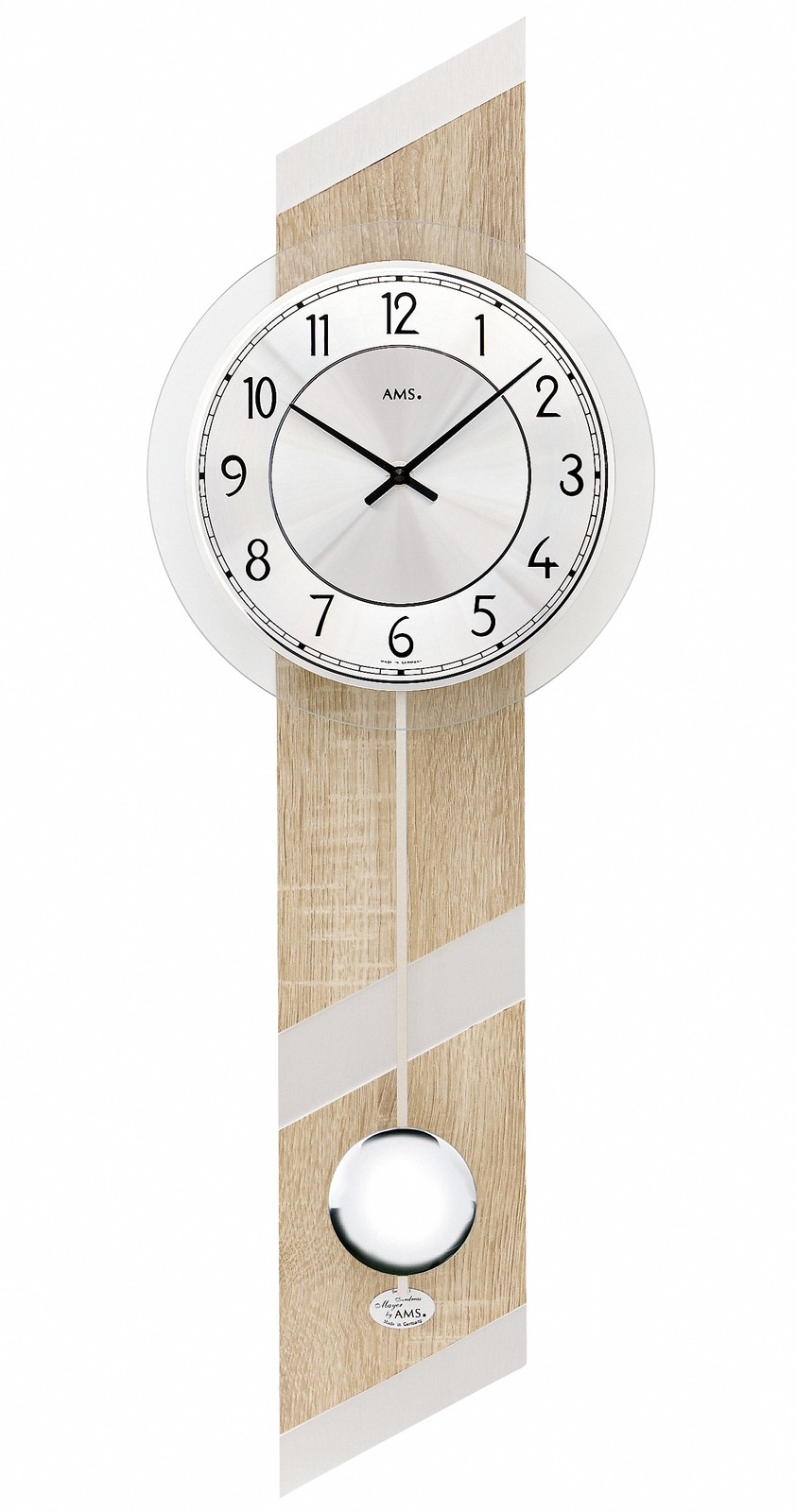 Modern Wall Clock with Quartz Movement by AMS gallery