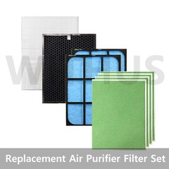 Replacement Air Purifier Filter Set for COWAY AP-1018F/ 1007GH/ 1008CH