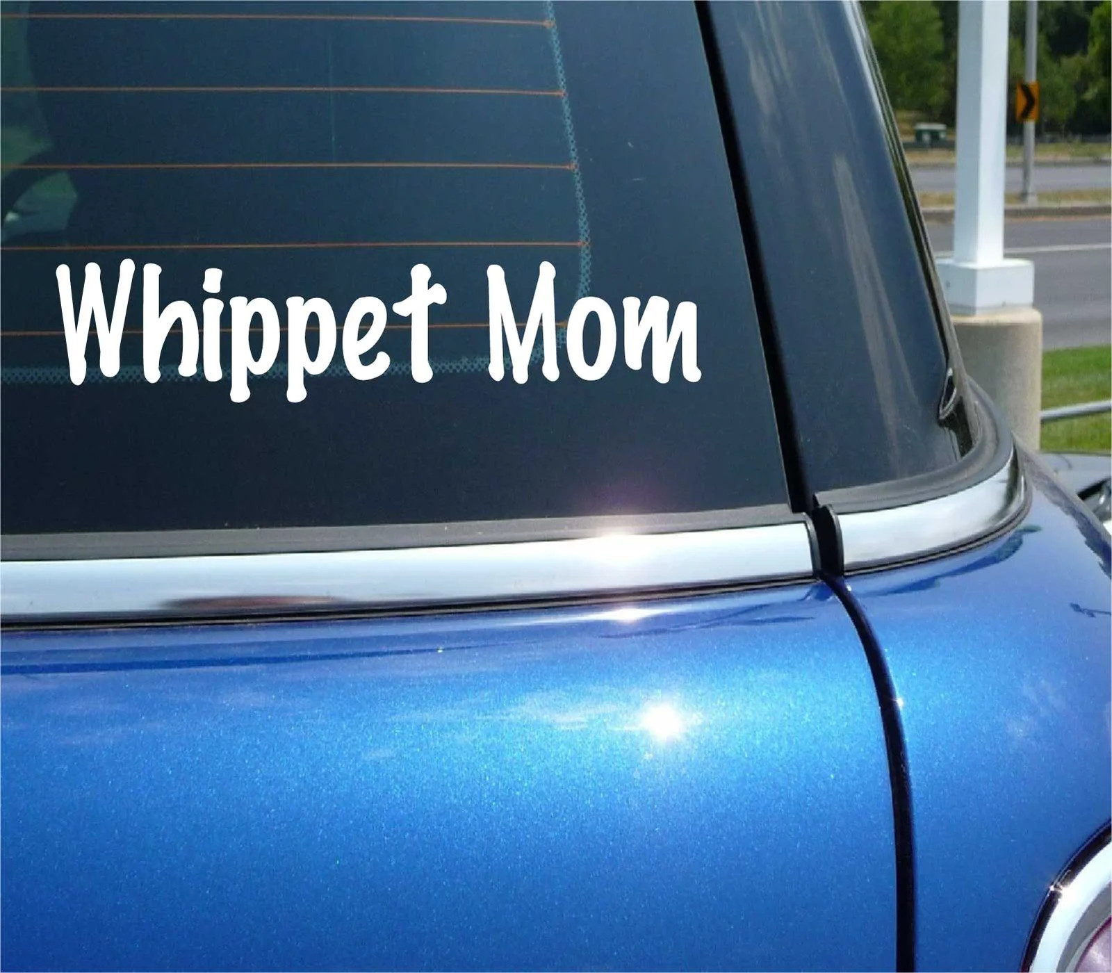 WHIPPET MOM DOG PET FUNNY DECAL STICKER CAR ART WALL gallery