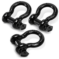 3 Pack D Ring Shackles 3/4″ Shackle Rugged Unbreakable 28.5 Ton (57,000 Lbs)