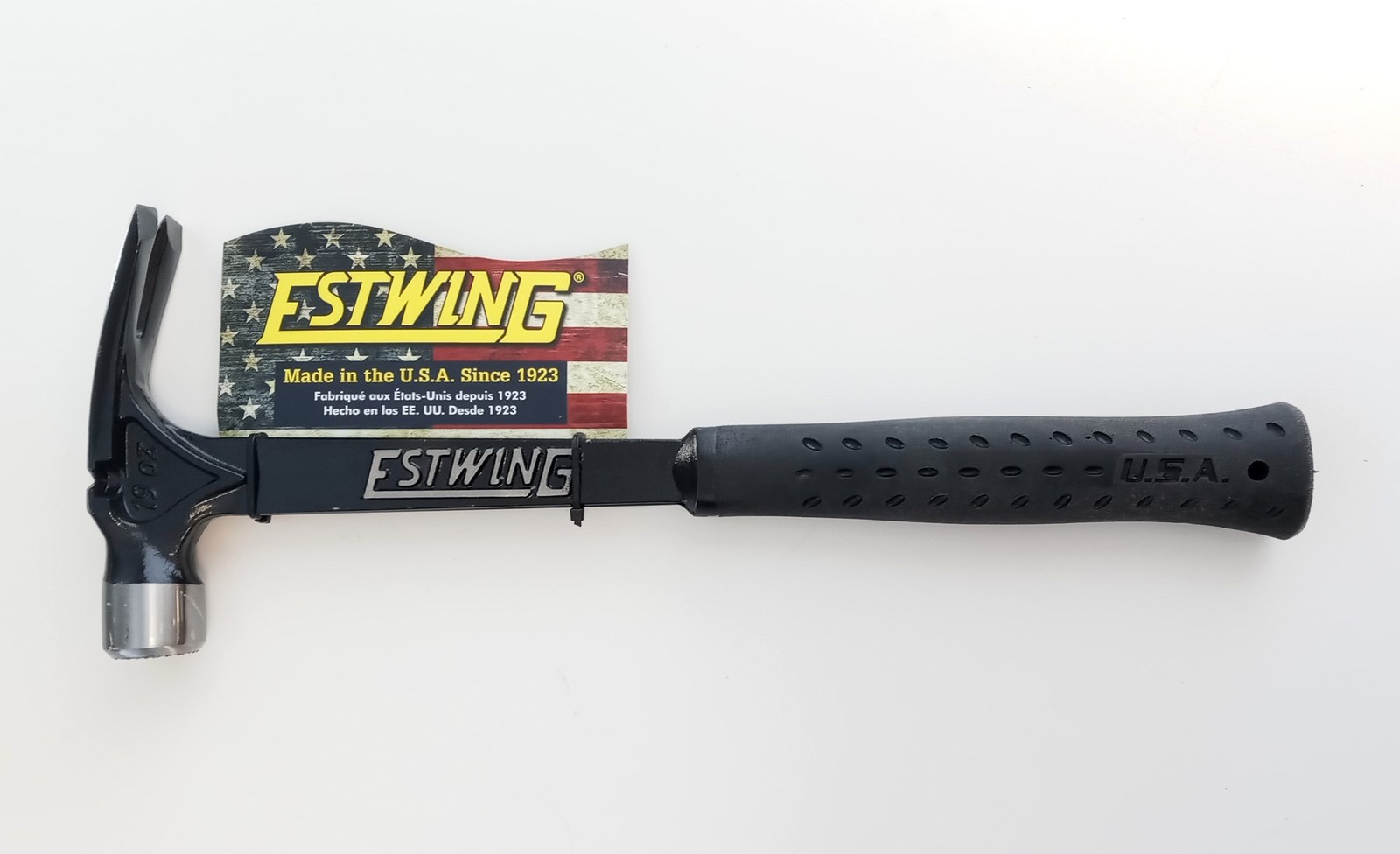 Estwing Ultra Framing Hammer 19oz Vinyl Gripped, Milled Face, USA Made EB-19SM gallery