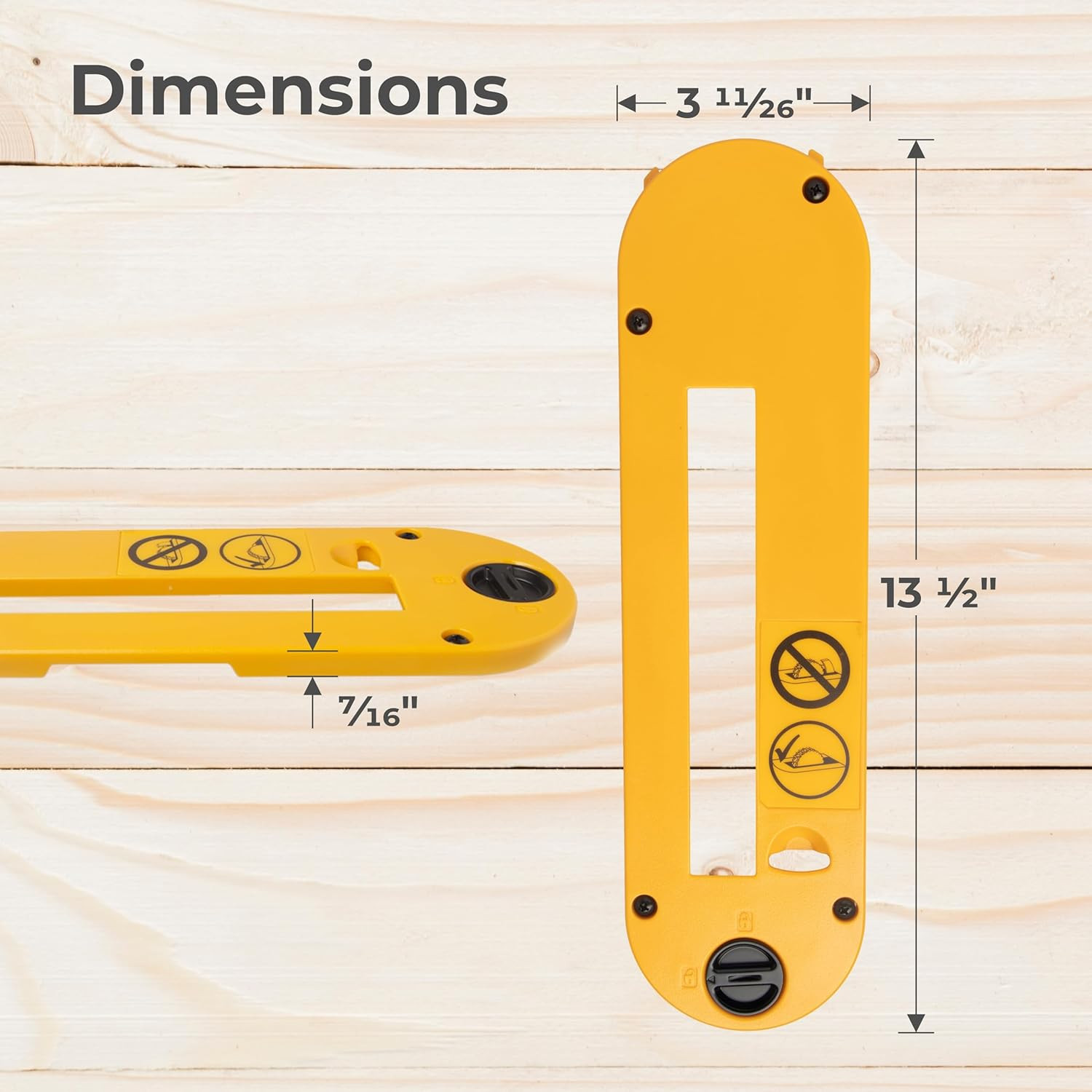 TonGass Dado Throat Plate Compatible with DeWalt 10" Portable Table Saw, Fits f gallery