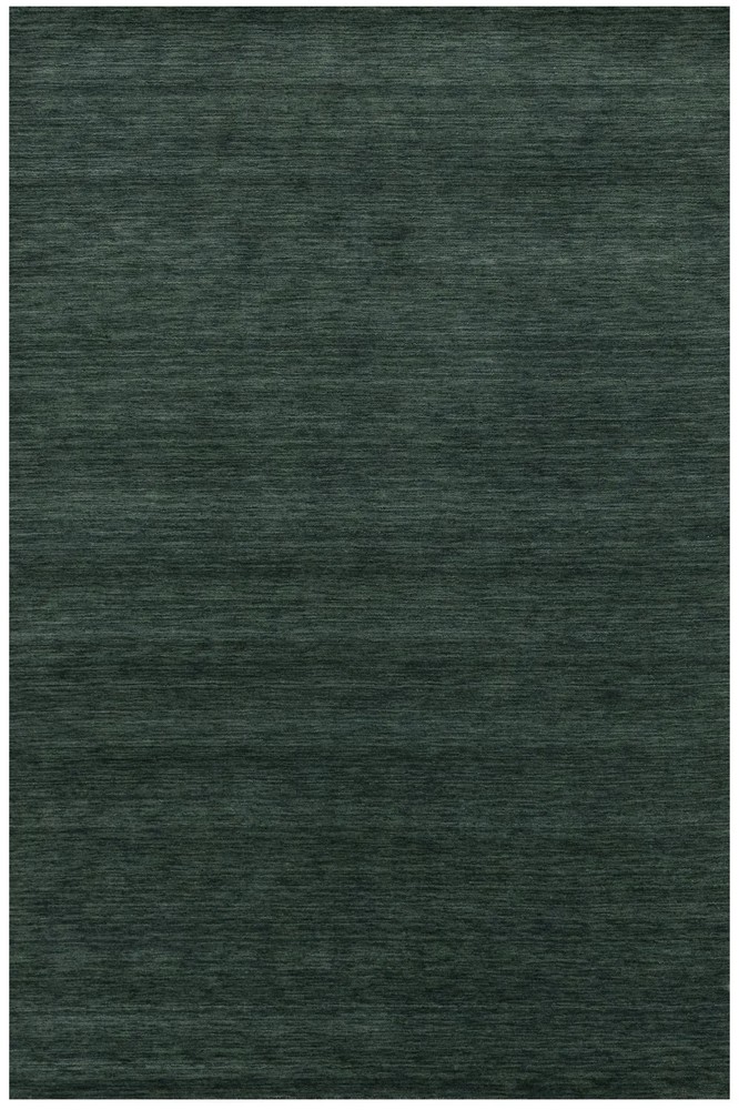 Solid Dark Green Hand-Loomed 6X9 Gabbeh Wool Rug Oriental Home Decor Carpet