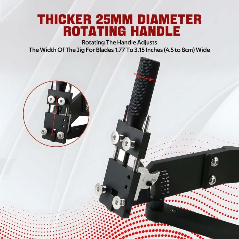 Lawn Mower Blade Sharpener Adjustable Balancer 15°- 45° For Straight & Standard gallery