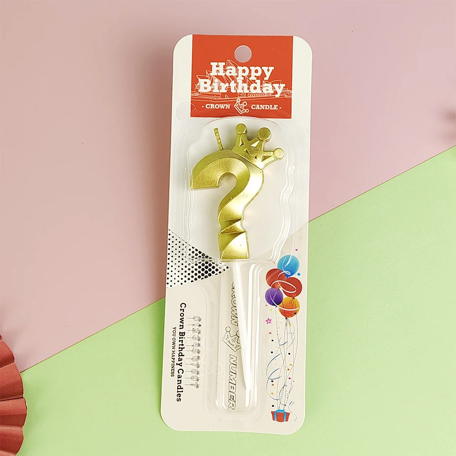 1PCS Crown Question Mark Candle Happy Birthday Cake Creative Question Symbol Dec gallery