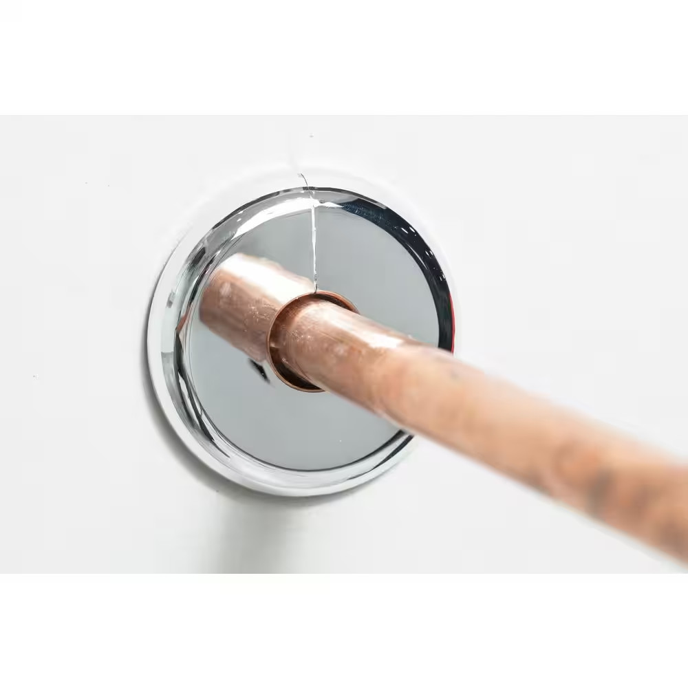 Copper Tube Chrome-Plated Split Floor and Ceiling Plate 20-PACK 1/2in. X 2.5in. gallery