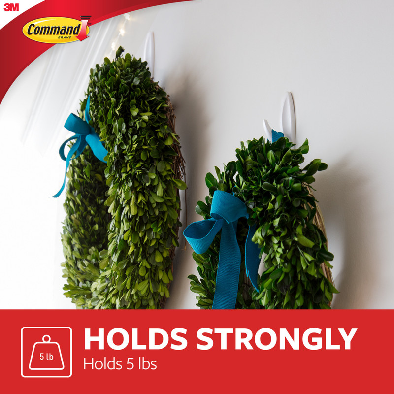 Command Large Designer Hooks [Removable]: 2-pack (White) gallery