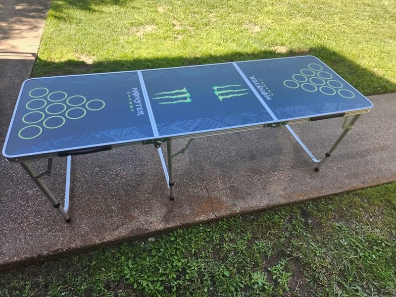 🔥Monster Energy Folding Tailgate/Beer Pong Table 6ft🔥 gallery