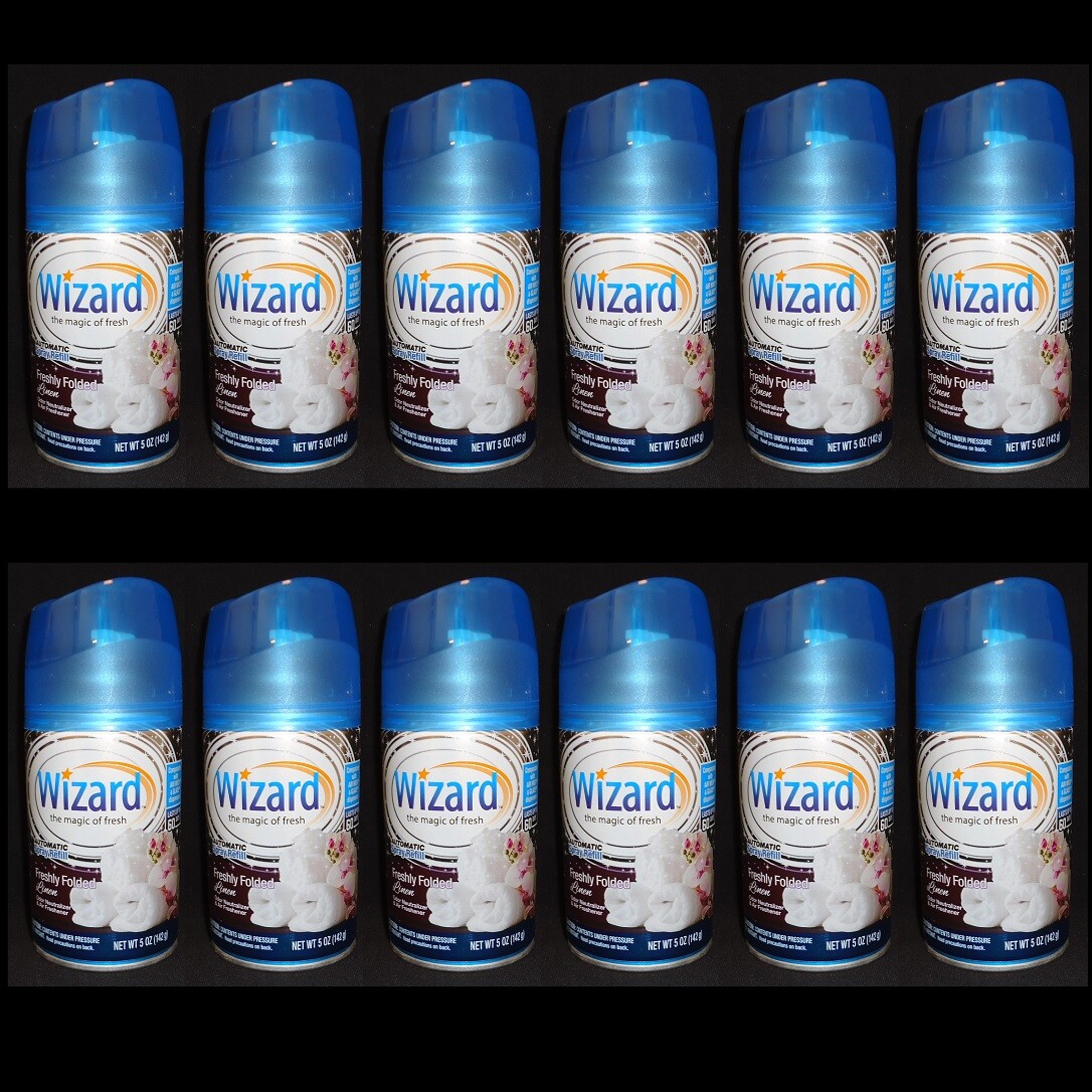 12 Wizard Automatic Spray Refills Freshly Folded Linen Each 5 oz (See Note) gallery
