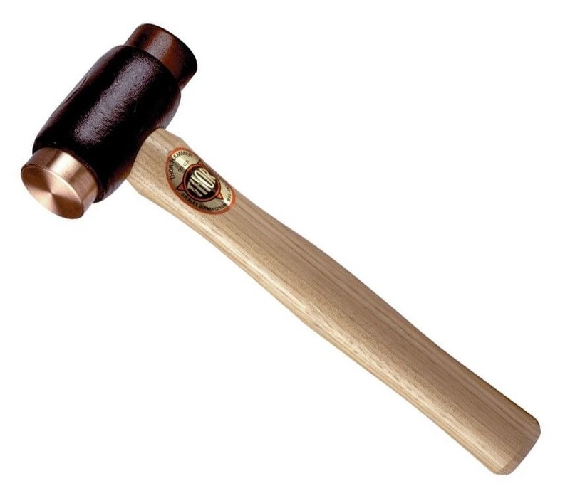 Thor Hammer Engineers Copper Soft Face 44mm 1.94KG (4LB) Wood Handle TH314 gallery