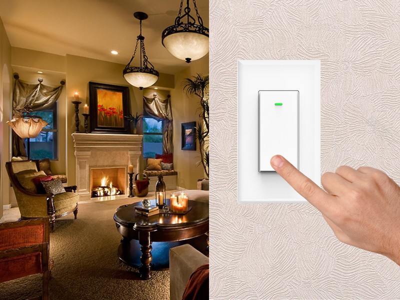 Smart WIFI Switch Light Wall Works with Alexa Google Home voice smart life 4pack gallery
