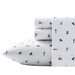 Eddie Bauer – Queen Sheets, Cotton Percale Bedding Set, Crisp & Cool Home Decor