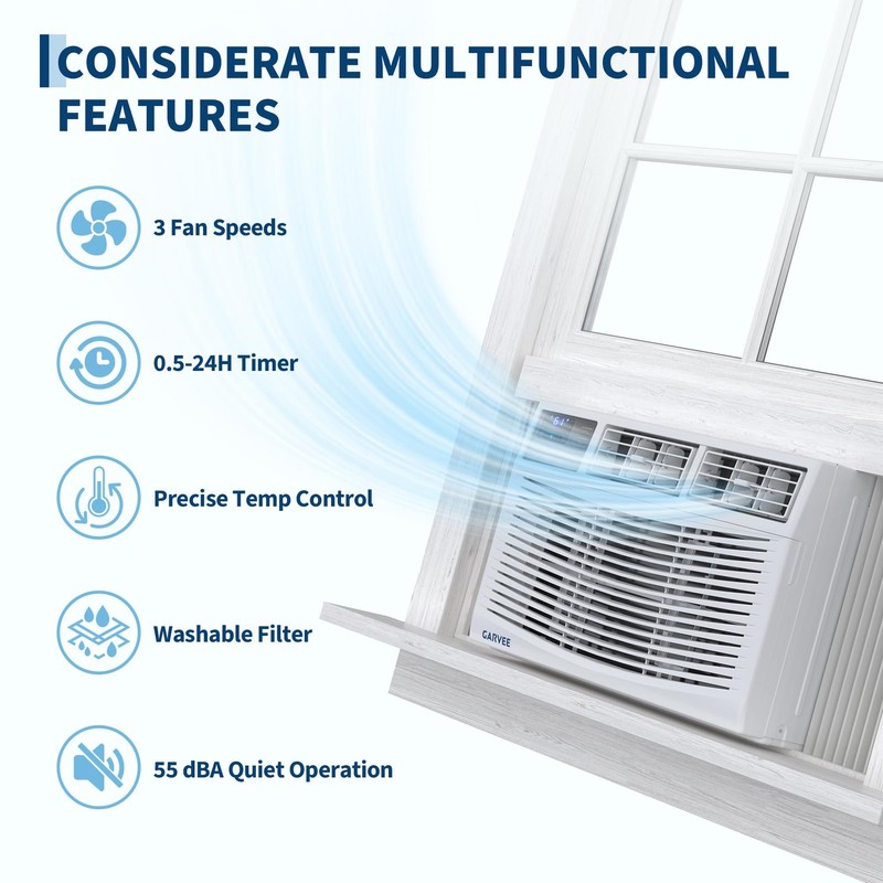 12000 BTU Window Air Conditioner AC Unit up to 550 Sq. Ft Remote Mounting Kit gallery
