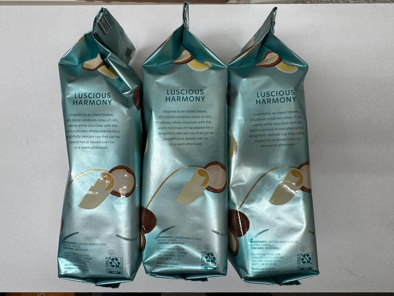 Starbucks White Chocolate Macadamia Nut, Flavored Ground Coffee 3-Pk gallery