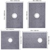 VEVOR Shower Tray Kit Shower Kit Curb 38-48x60-72'' Central/Offset Drain ABS/PVC gallery