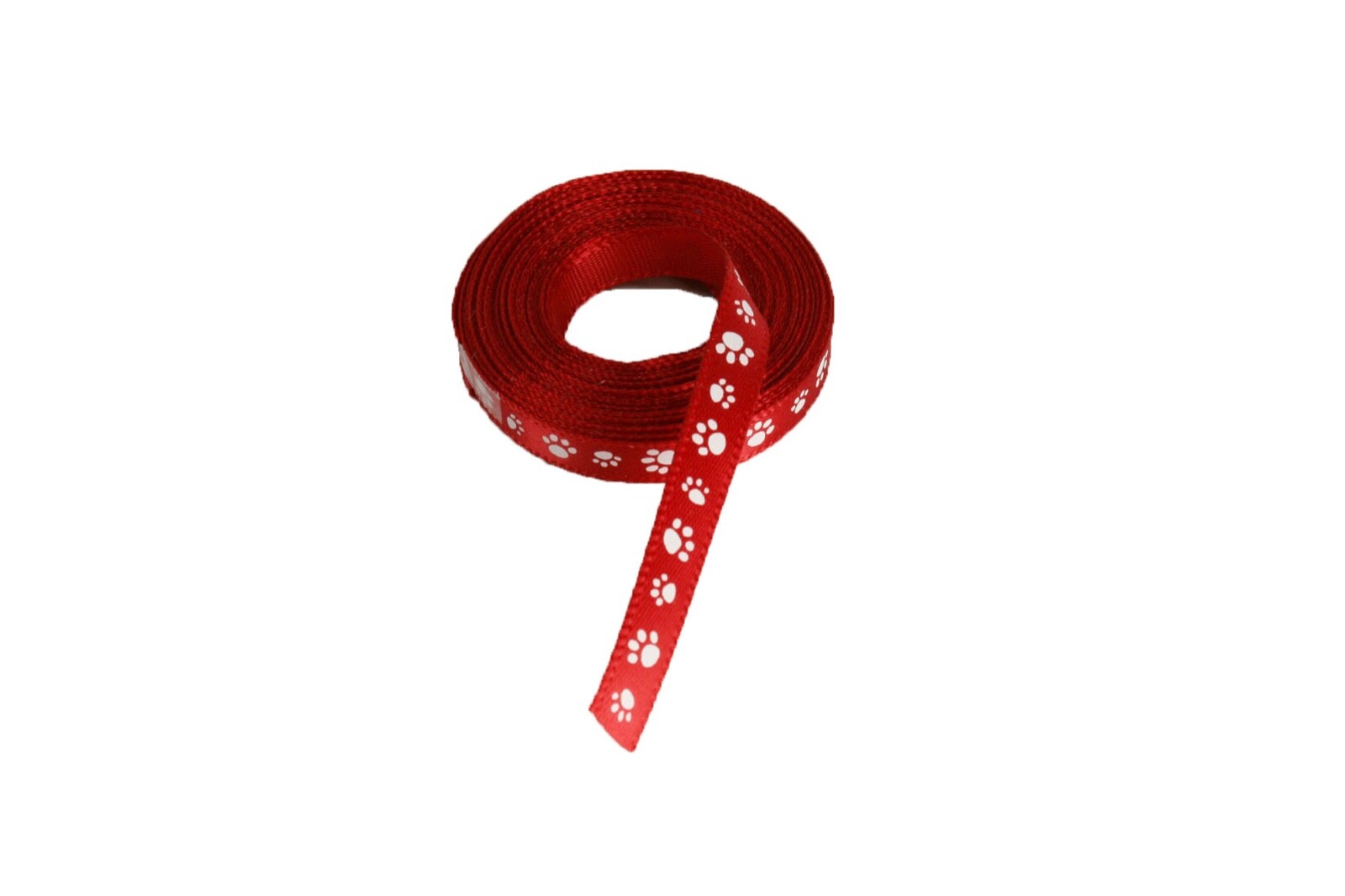 1/4" Thin PAW Print Single Faced Satin Ribbon Polyester Choose Color & Length gallery