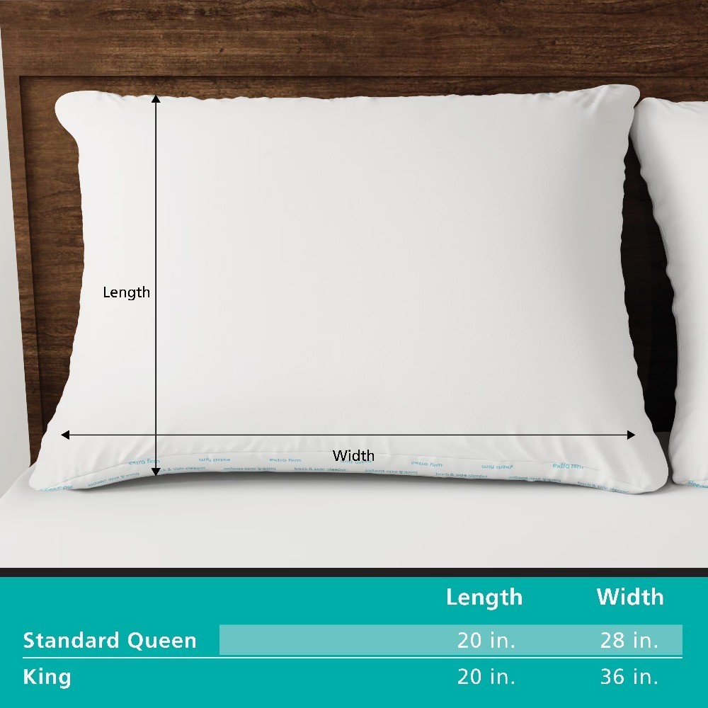 Back & Side Sleeper Bed Pillow, Standard/Queen - Extra Firm Support gallery