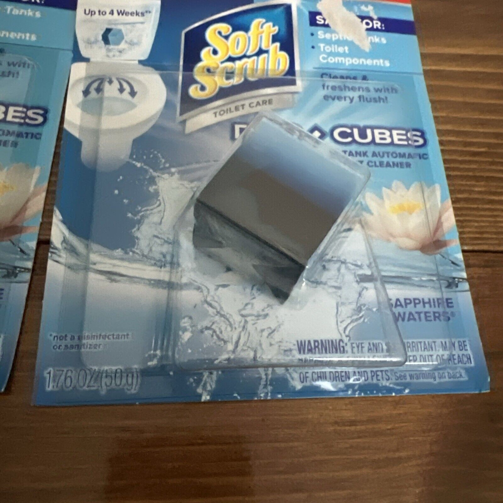 (4) SOFT SCRUB Sapphire Waters (Duo*Cubes) Lasts Up To 4 Weeks New & Sealed gallery