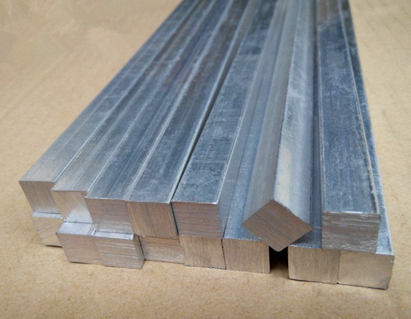 Thickness 2mm - 5mm 6061 Aluminum Square Rod Solid Bar L:100-600mm Select gallery