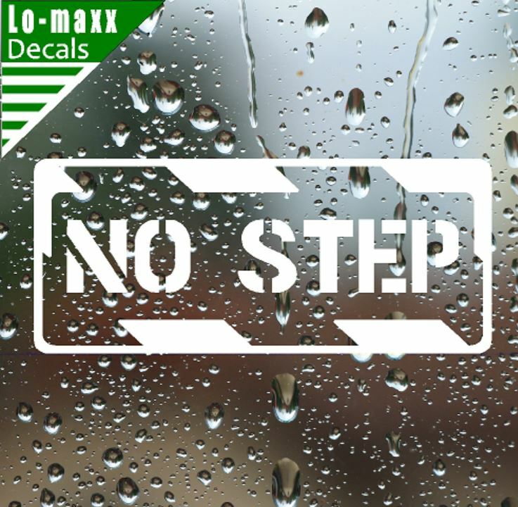 No Step Aircraft Markings Graphic Durable High Performance Die Cut Vinyl Decal gallery