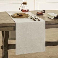 Basic Linen Style Table Runner, 14 x 48 Inch Rustic 14×48 Inch Raw Linen