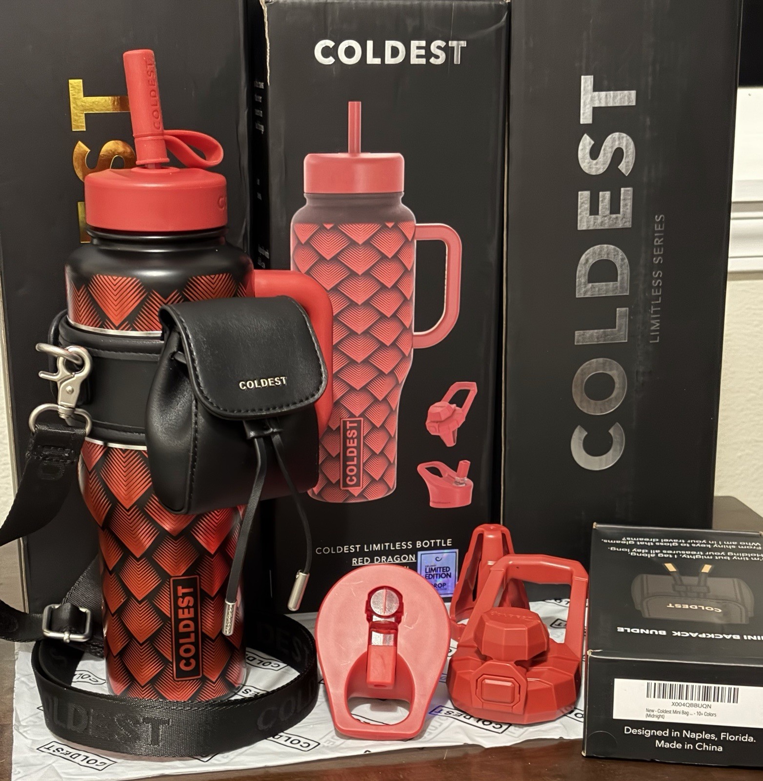 36oz RED DRAGON $300 Accessorized with the Black Mini Backpack Bundle gallery
