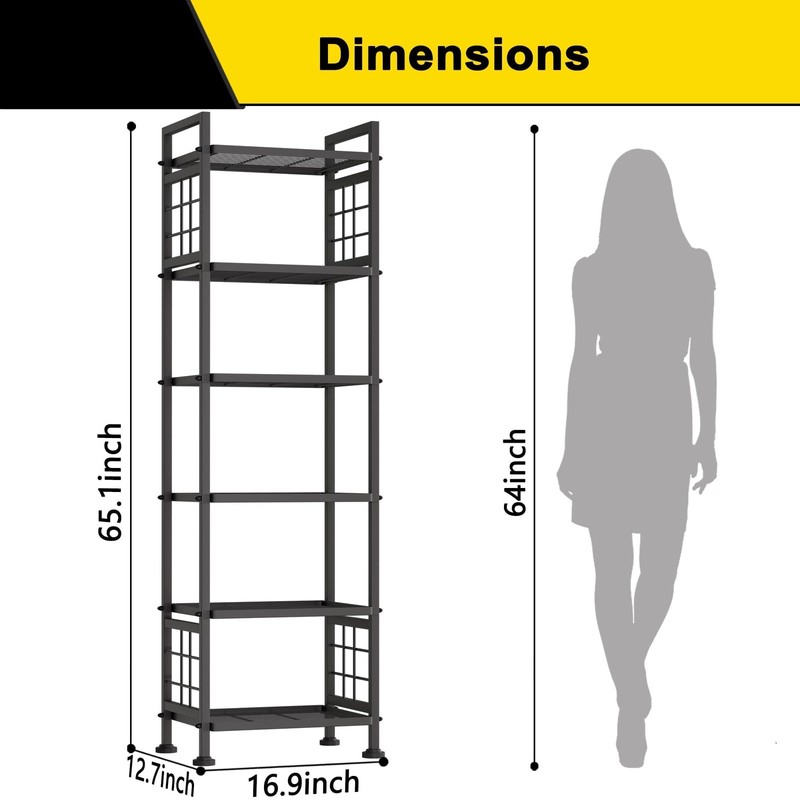 6-Wire Standing Storage Shelf for Bathroom Organizers and Storage & Laundry R... gallery