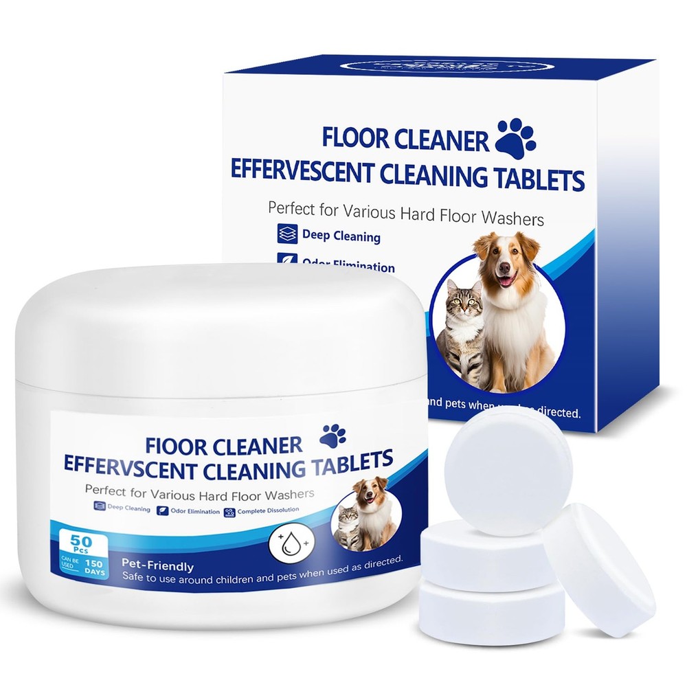 Floor Cleaning Solution, 50PCS Pet-Safe Formula Cleaner with Tineco Vacuum Mo...
