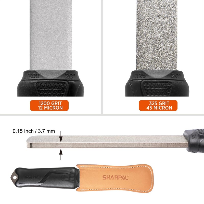 SHARPAL 127N DualGrit Diamond Sharpening Stone File Garden Tool Knife gallery