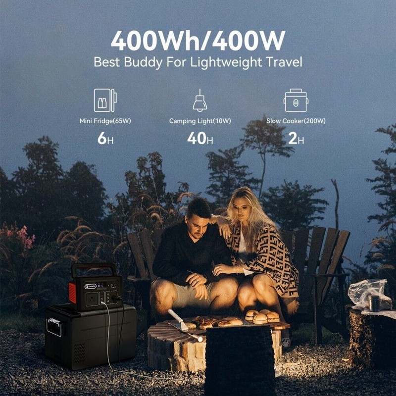 Flashfish Portable Power Station with Solar Panel, 400W Power Generator w/ Panel gallery