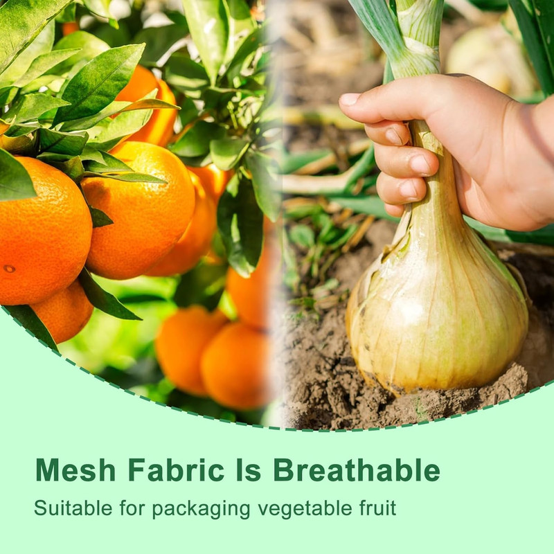 20 Pack Extra Large Mesh Storage Produce Bags - Reusable, 20 lbs Capacity, Washa gallery