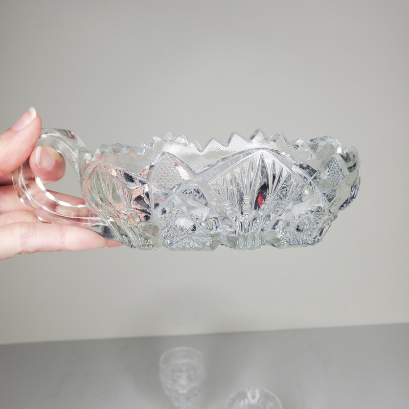 Assorted Cut Crystal and Glass Tableware and Decorative Pieces Lot Of 6 gallery